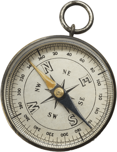 A vintage compass